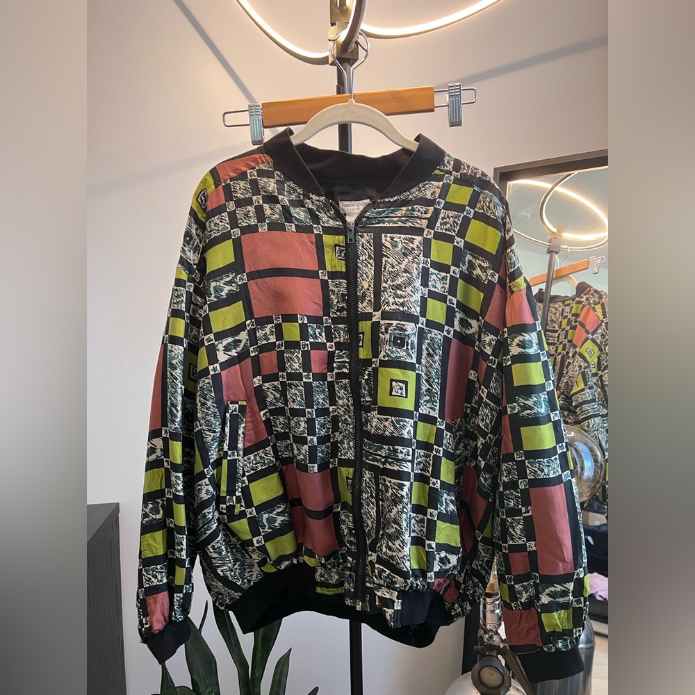 Thrifted Silk Bomber (Only one available)